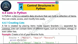 Python Lists Tutorial Ch Lec 4 Create Access Modify -