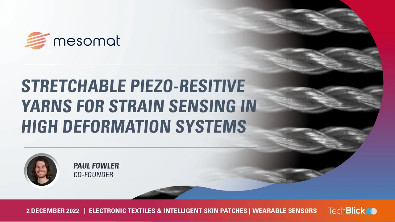 MesoMat | Stretchable piezo-resitive yarns for strain sensing in high deformation systems