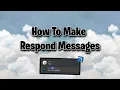 How to make Custom Respond Messages With Dyno Bot