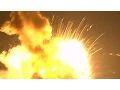 RAW VIDEO: Close-up view of Antares rocket explosion at Wallops Island, Virginia