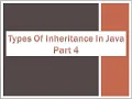 In of Inheritance Part 4