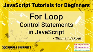 12 - For Loop in Javascript Looping Control Statements in JavaScript Programming JS Tutorials
