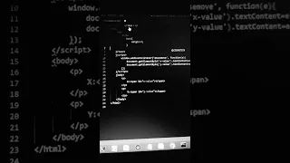 Getting mouse position in html css and js x and y
