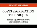 Costs Segregation Techniques Least-Squares Method Scattergraph Method