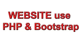 How to Create A Website Use PHP and Bootstrap Part 31