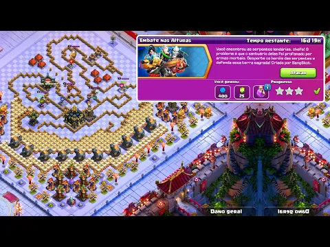 FÁCIL! COMO COMPLETAR O DESAFIO EMBATE NAS ALTURAS MUITO RÁPIDO NO CLASH OF CLANS!