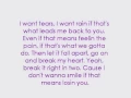 Download Lagu Michelle Branch - I Want Tears [Lyrics]