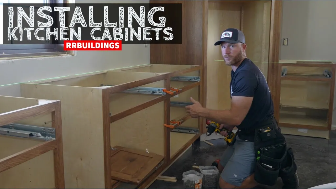 Barndominium Build: Installing Kitchen Cabinets #cabinet #install