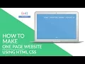 Download Lagu One page website in HTML CSS || single page website tutorial