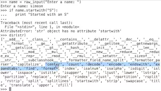 Very quickly dir and help in the python shell