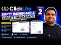 Build Empty Dashboard Create Workspace UI in Next js 16 ClickLite Series