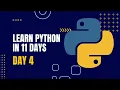 Learn Python in 11 days Python from scratch Dhaapps Python course Day 4 ATM application project