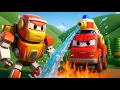 Lagu 🤖 Firetruck Robot  to the Rescue! 🚒 Robofuse | Rescue Vehicles for Kids