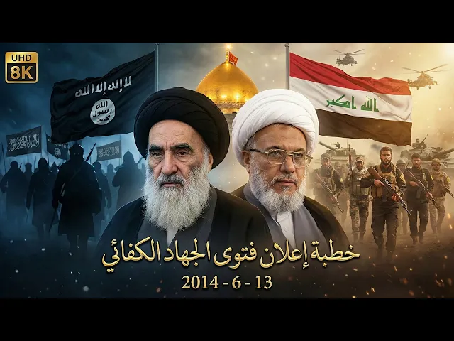 ⁣الخطبة التاريخية لفتوى الدفاع الكفائي بتاريخ ( 13- 6 - 2014 ) ، بدقة عالية Full HD