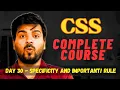 CSS Specificity important Rule Mastering CSS The Ultimate Guide for Web Developers