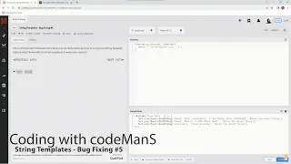 Archived Codewars 8 kyu String Templates - Bug Fixing JavaScript