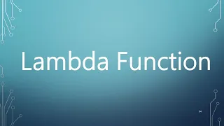 30 - Lambda Function in Python Arabic