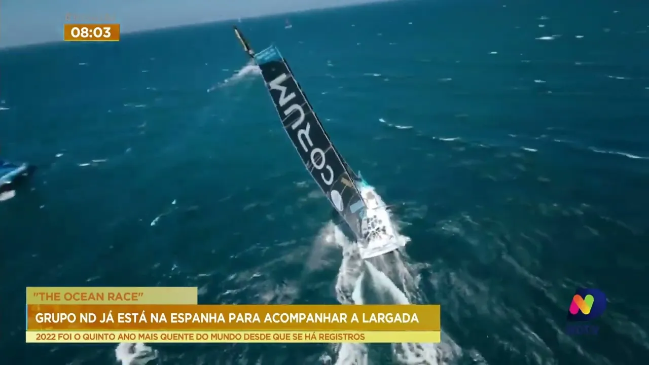 Grupo ND acompanha a largada da 'The Ocean Race' diretamente da Espanha
