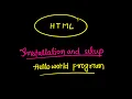 HTML tutorial in Hindi and Urdu with notes setup and installation do some code