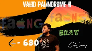 Java C Valid Palindrome II LEETCODE - 680 Easy solution