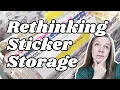 Sticker Storage Reset Declutter Sort Organize With Me