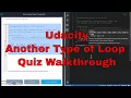 Udacity - Another Type of Loop Quiz Walkthrough