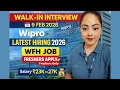 Wipro Latest Hiring 2026 Work From Home Job Freshers Apply Salary 27K