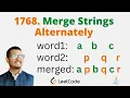 1768 Merge Strings Alternately Java Leetcode Hindi
