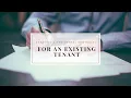 Landlord Education Create a New Rental Contract for an Existing Tenant