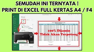 Download Cara Print Tabel Excel Full Kertas A4 / F4 Tanpa Terpotong - Jaminan 100 % Rapi MP3