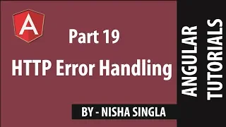 HTTP Error Handling - Angular Tutorial