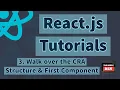 React js Tutorials - Walk over File Structure First React Component
