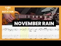 Download Lagu Guns N' Roses - November Rain (Slash Version) Guitar Playthrough Tab \u0026 Music Notation