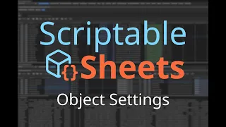 Scriptable Sheets Object Settings