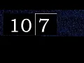 Divide 7 by 10 decimal result Division with 2 Digit Divisors How to do