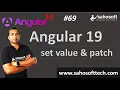 set value and patch value in Reactive Forms Forms in Angular Angular 19 Tutorials in Hindi
