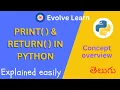 print vs return in Python A Simplified Explanation