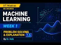 Machine Learning Techniques MLT Week 1-L1 5 IIT Madras BS Degree Principle Component Analysis