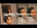 Easy Low Tension Styles For Short Locs Beginner Friendly Loc Styles NO RETWIST NEEDED