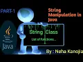 Java Strings Tutorial String manipulation in Java ICSE CLASS 10TH COMPUTER APPLICATIONS CHAPTER4