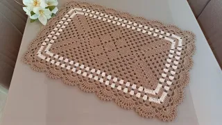 Tapete Helena em crochê simples e fácil vídeo aula 