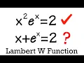 You can t solve these equations with logarithms You NEED the Lambert W function
