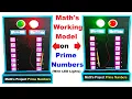 maths working model on prime numbers using led lights - maths project