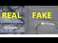 Columbia jacket real vs fake How to spot fake Columbia down jackets