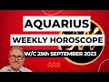 Aquarius Horoscope Weekly Astrology from 25th September 2023