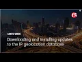 Downloading and installing updates to the IP geolocation database