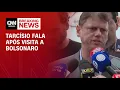 Lagu Tarcísio fala após visita a Bolsonaro na Papudinha | BASTIDORES CNN
