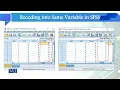 Recoding into Same Variable in SPSS Quantitative Research Methodology SOC509 - Topic160