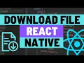 How to Download File Pause Resume and Save to File System for Expo React Native Apps
