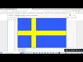 flag of Sweden Python turtle library Python for beginners
